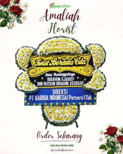 Papan Bunga Duka di Olora